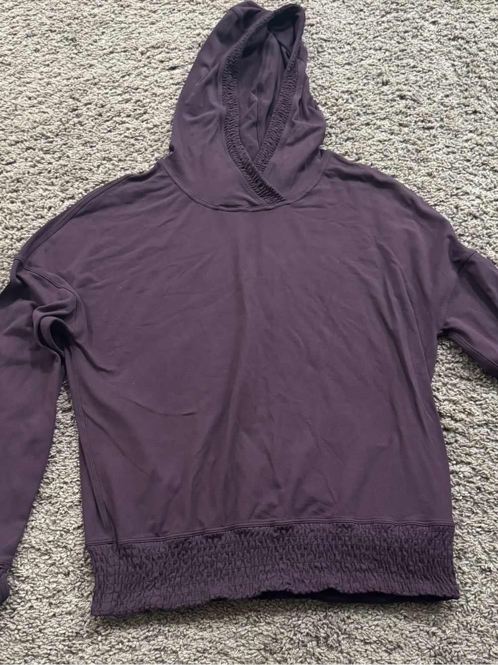 Lululemon long sleeve/hooded purple size 6